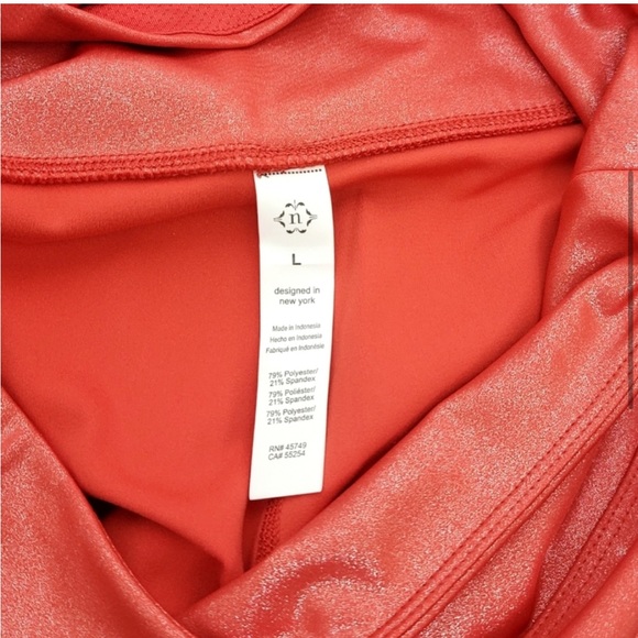 NWT Nanette Lepore High Waisted Sparkly Red Tights - Picture 4 of 4